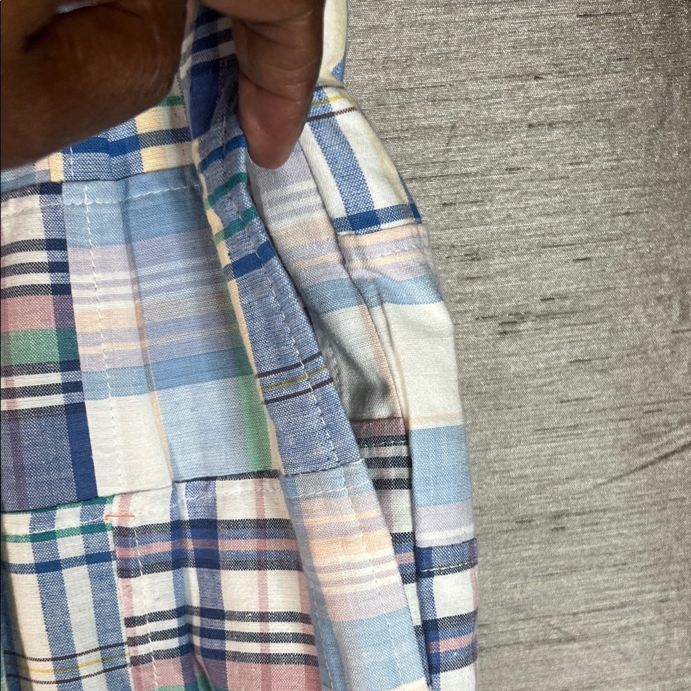 Biscayne Collection Madras Plaid Patchwork Pants … - image 7